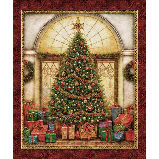 Wonderful Christmastime - Christmas Tree Panel 36" by 42"