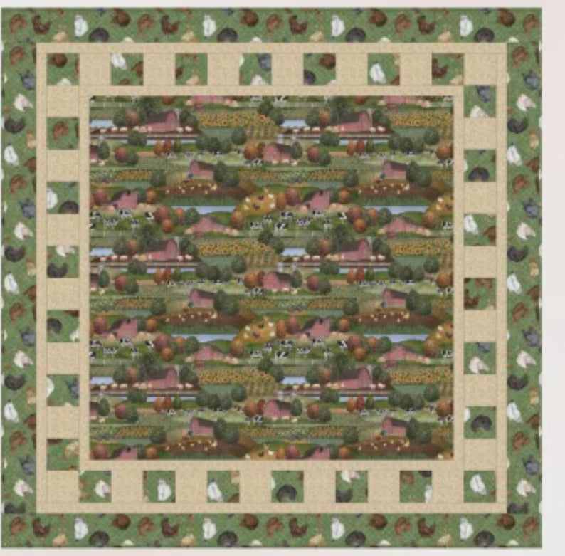 Fabric Cafe Big Picture 3 Yd Lap Quilt