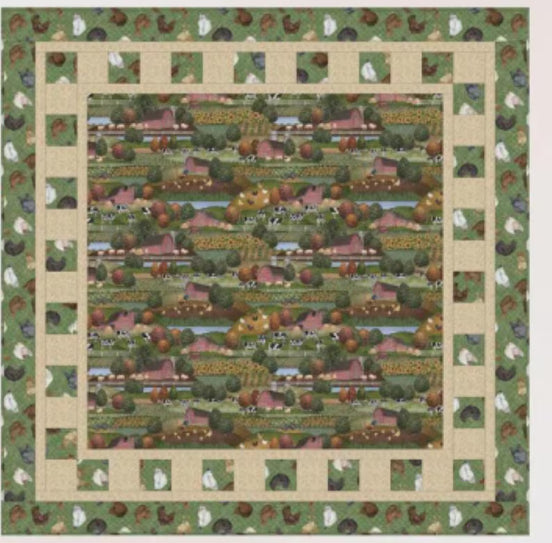 Fabric Cafe Big Picture 3 Yd Lap Quilt