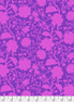 Floral pattern with pink flowers on a purple background
