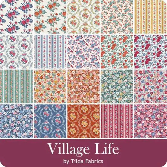 Tilda Village Life Fat Quarter Pack 20pcs