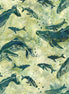 Bali Handpaints Humpback Whales Celery