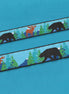 Alaskan Jacquard Ribbon 7/8in Black Bear/Brown Moose