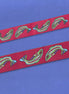 Alaskan Jacquard Ribbon 7/8in Red Rainbow Fish