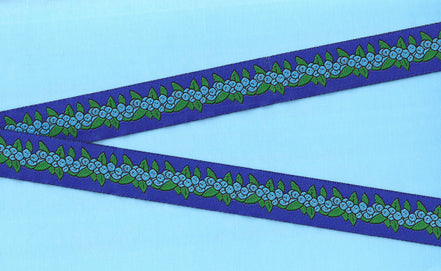 Alaskan Jacquard Ribbon 7/8in Blueberries