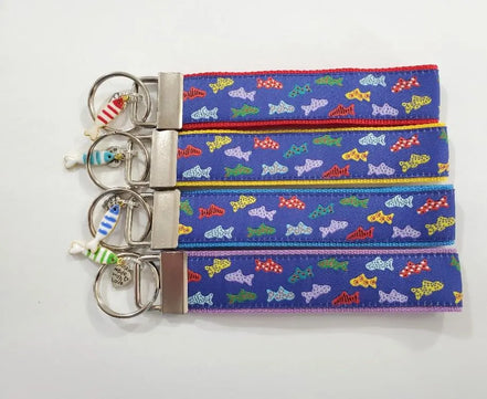 Alaskan Jacquard Key Fob Here Fishy Fishy!