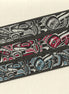 Alaskan Jacquard Key Fob Tlingit Design in Blue