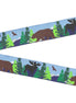 Alaskan Jacquard Ribbon 7/8in Brown Bear/ Black Moose/Eagle