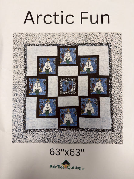 Arctic Fun Quilt Kit Cream 63"X63" Barbara Lavallee