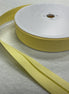1" Single fold bias tape #280 Poly/Cotton Yellow (can be used as 1/2" double fold)