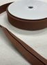 1" Single fold bias tape #254 100% Cotton Brown (can be used as 1/2" double fold) #254