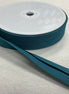 1" Single fold bias tape #126 100% Cotton Teal (can be used as 1/2" double fold)