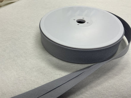1" Single fold bias tape #131 Poly/Cotton Grey (can be used as 1/2" double fold)