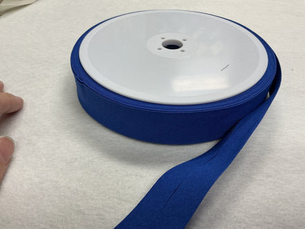1" Single fold bias tape #118 100% Cotton Blue (can be used as 1/2" double fold)
