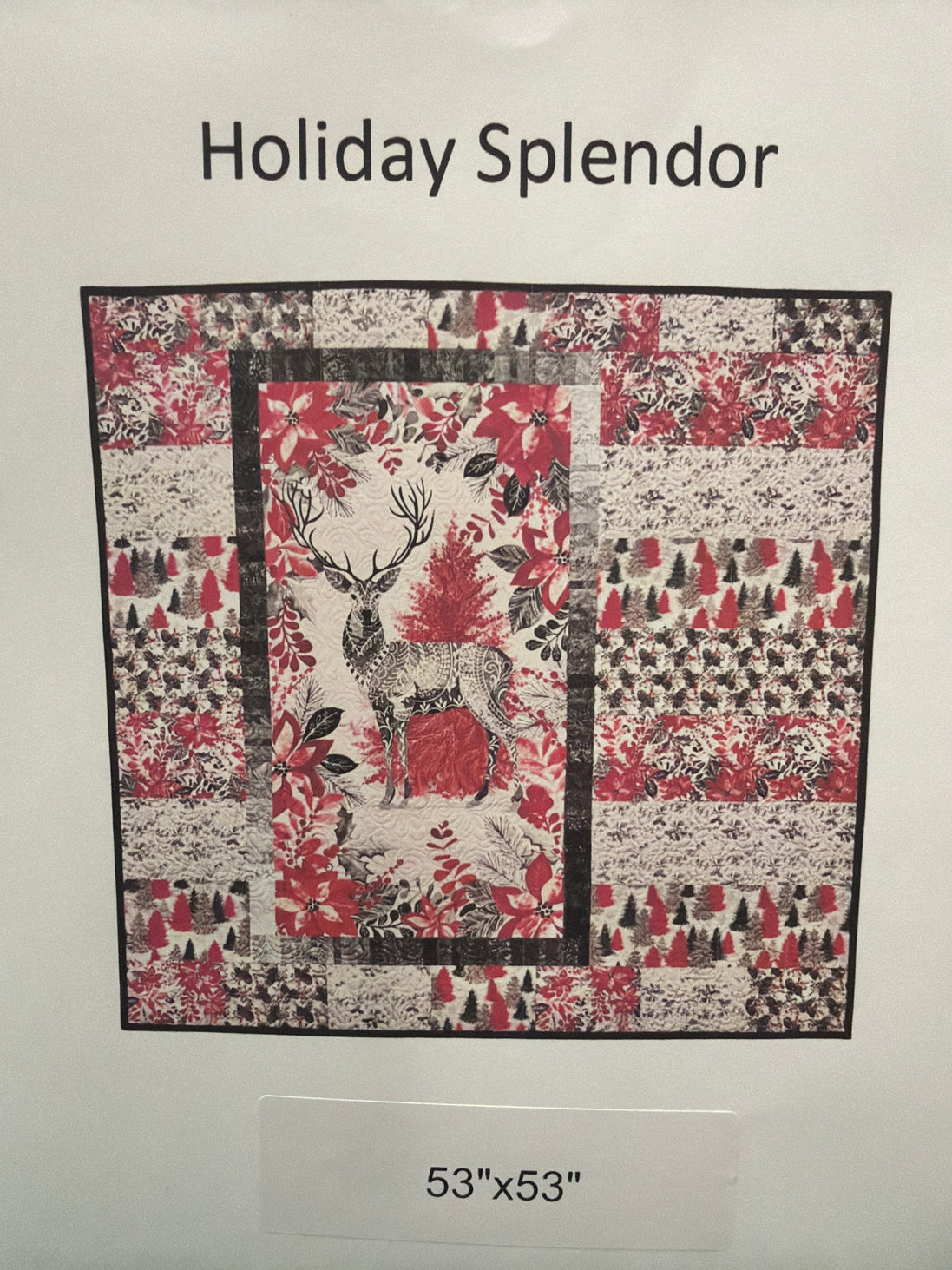 Holiday Splendor Quilt kit 53" x 53"