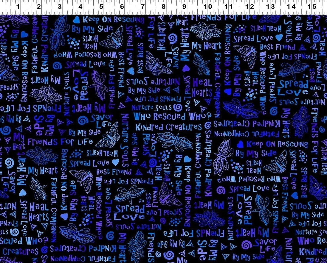 Kindred Canines Words Royal Blue