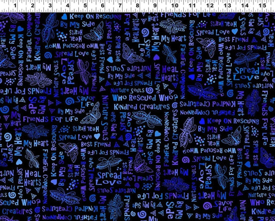 Kindred Canines Words Royal Blue