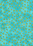Laurel Burch Basic Triangle Aqua Gold Metallic