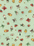 Christmas at Pooh Corner Light Green Presents