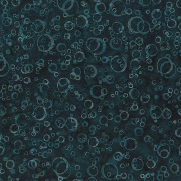 Bali Batik Alaska - Bubbles Teal