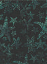 Hoffman Bali Batik Starfish Black/Jade
