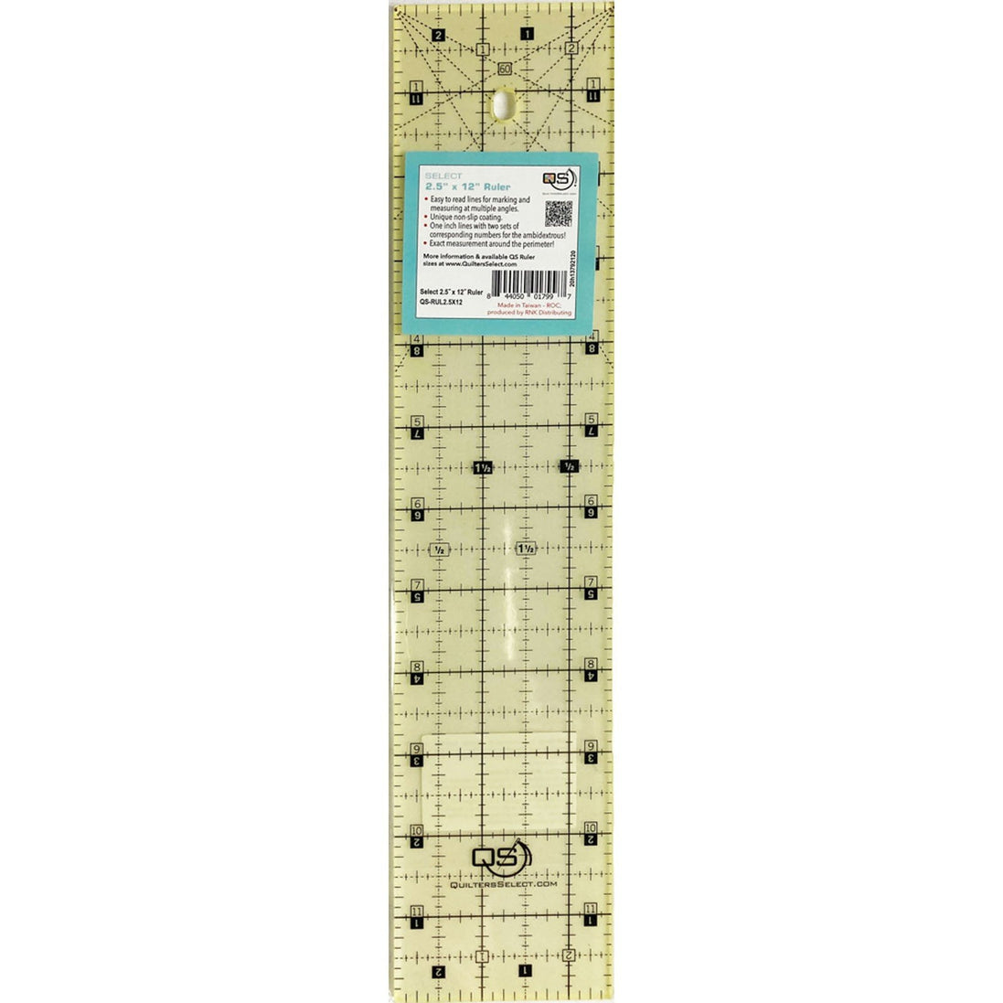 Quilter's Select 2.5" x 12" Ruler