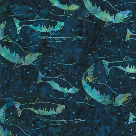 Bali Batik Wildfire Designs Salmon Moonstruck