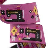 Jacquard Trim Black Sewing Machine on Pink