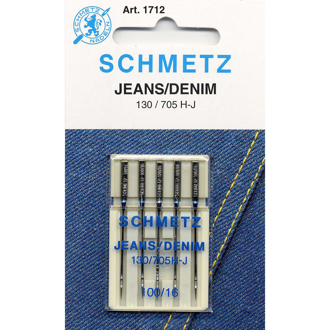 Schmetz Needle 100/16 Jeans/Denim (5 pk)