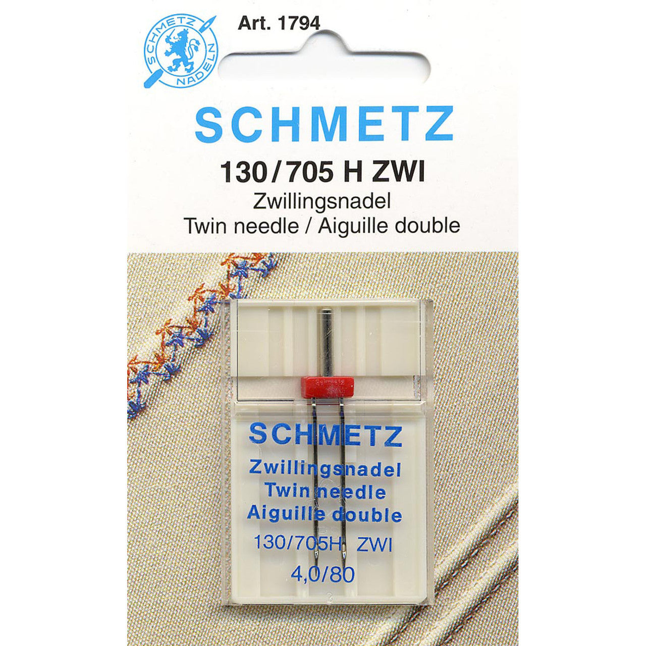 Schmetz Needle40/80 Twin Needle