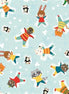 Snow Fun Digital Snow Angels Lt Turq.
