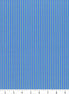 Blue fabric with tiny lime stripes with a ruler at the bottom for scale.