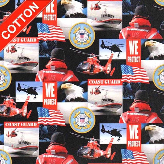 US Coast Guard Red Cotton