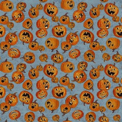 All Hallows Eve Jack-O-Lantern Denim